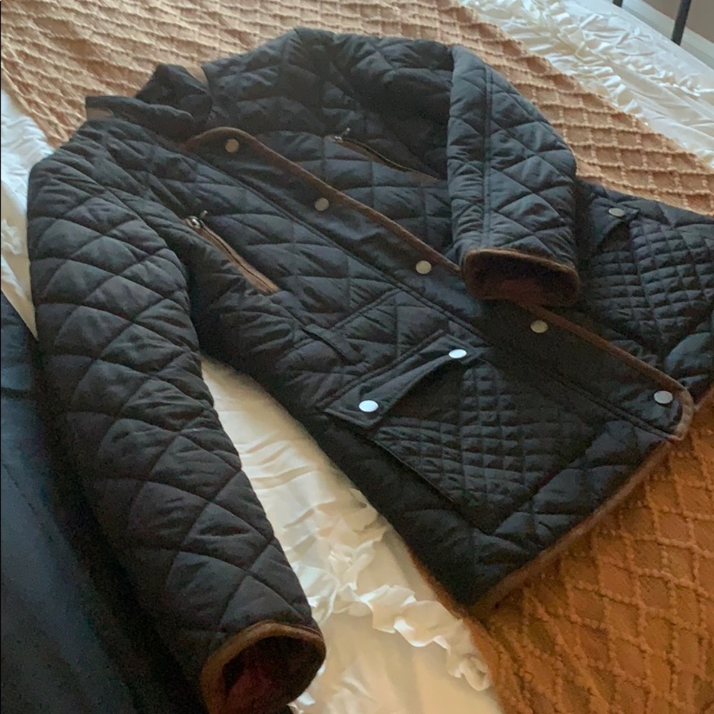 Tommy Hilfiger Dark Navy Quilted Riding Jacket